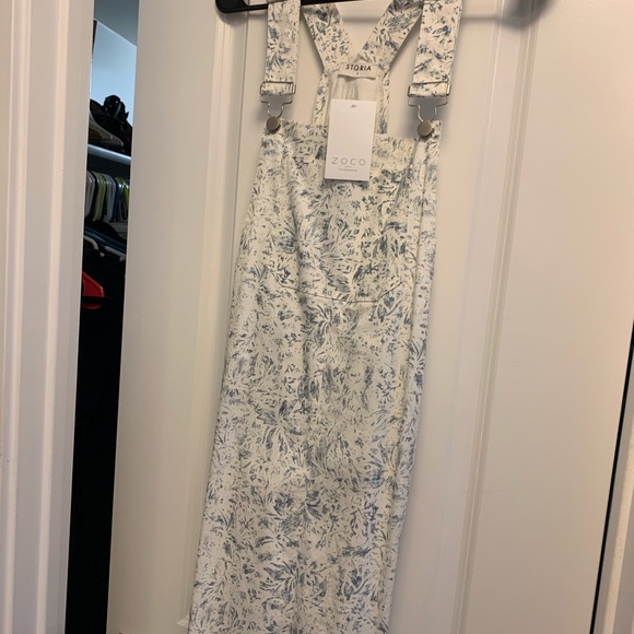 Light blue/white “Shirtalls” aka a dress/overall - Picture 2 of 2